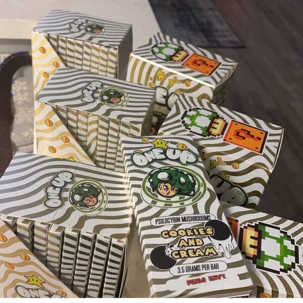 One Up Mushroom Bars Cookies and Cream - Image 2